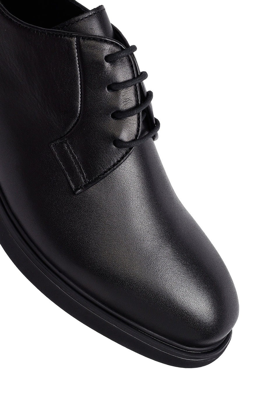 Men's Black Lace Up Leather Casual Shoes