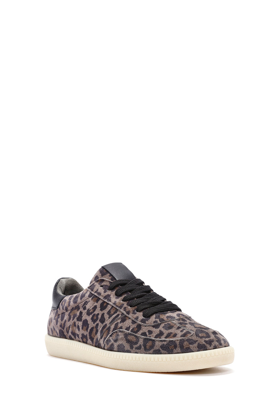 Women's Purple Lace-Up Patterned Suede Leather Sneakers
