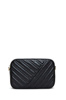 Women's Black Quilted Crossbody Bag | Derimod