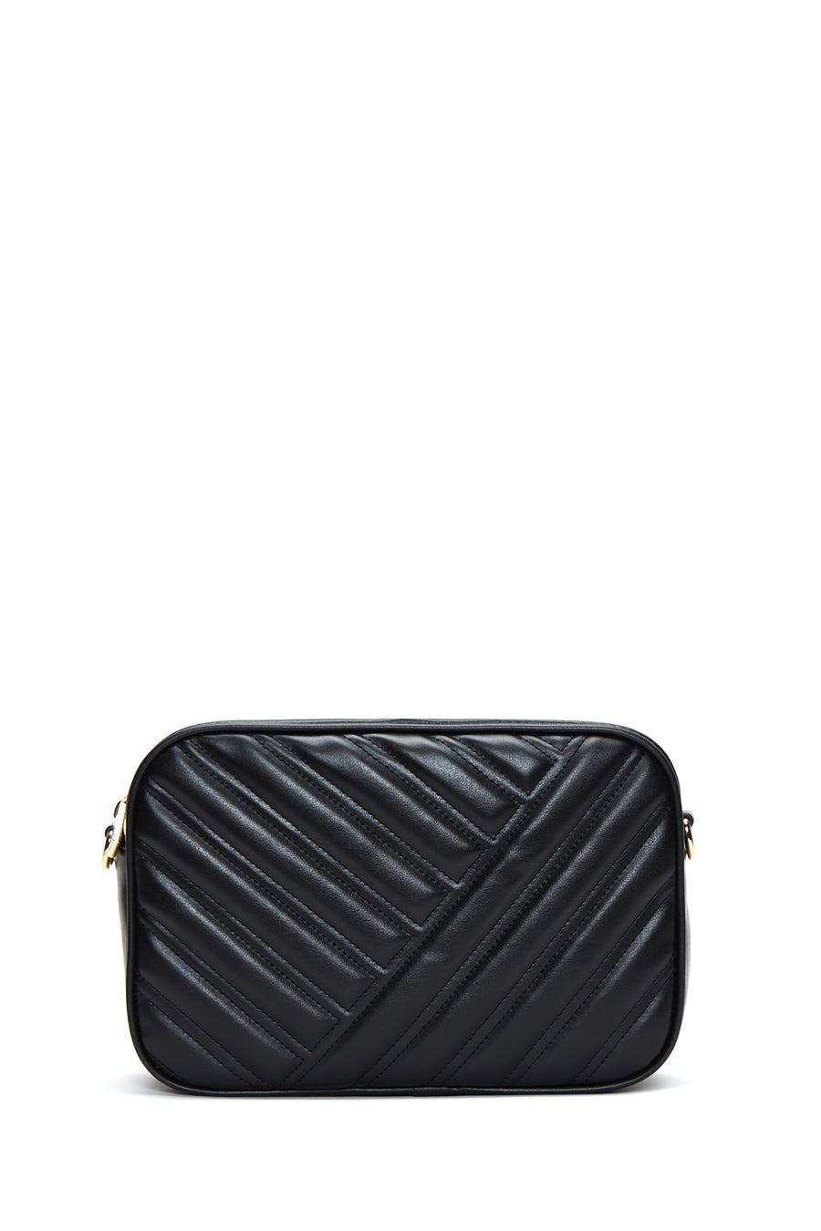 Women's Black Quilted Crossbody Bag