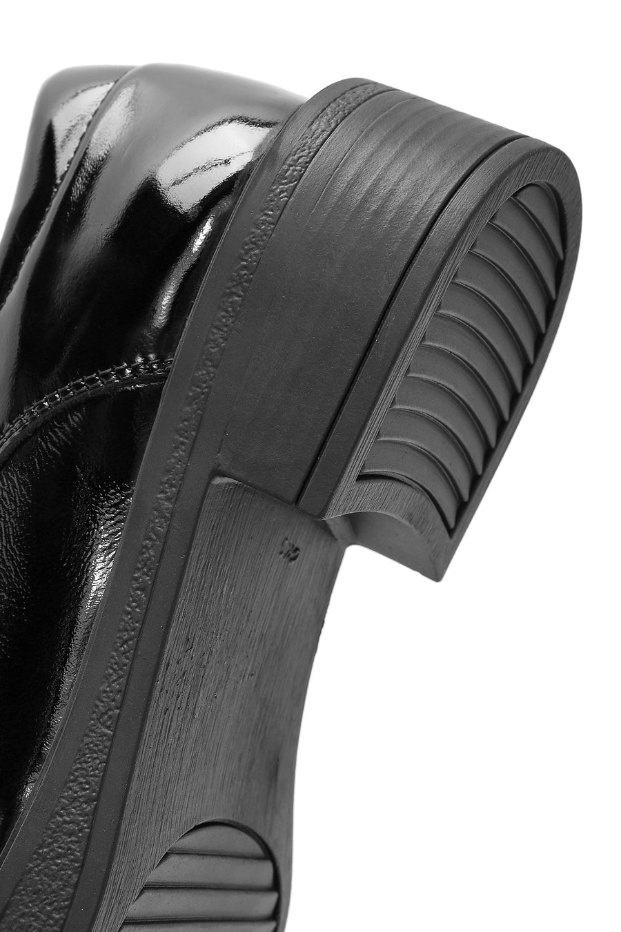 Women's Black Lace-Up Leather Oxford Shoes