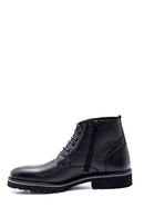 Men's Leather Zippered Boots | Derimod