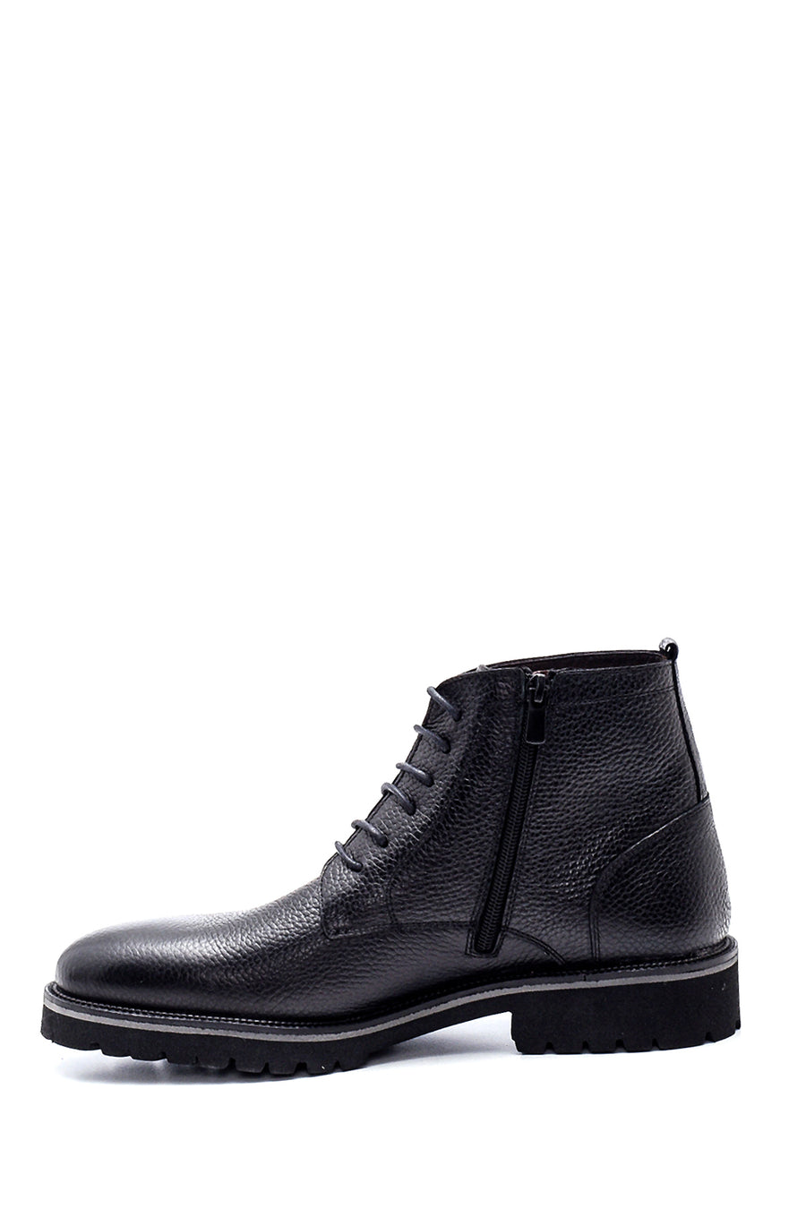 Men's Leather Zippered Boots