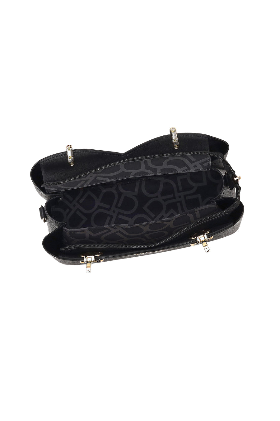 Woman Black Long-Strap Shoulder Bag