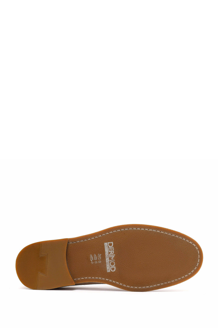 Derimod Black Male Beige Suede Leather Classic Loafer