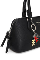 Woman Black Long-Strap Charm Shoulder Bag | Derimod