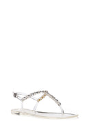 Women's Transparent Jelly Sandals with Stones | Derimod