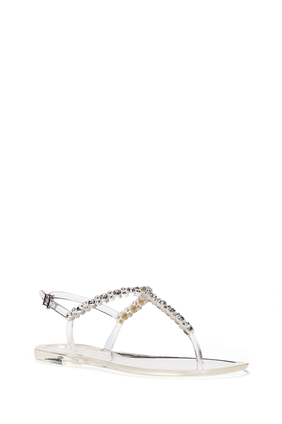 Women's Transparent Jelly Sandals with Stones