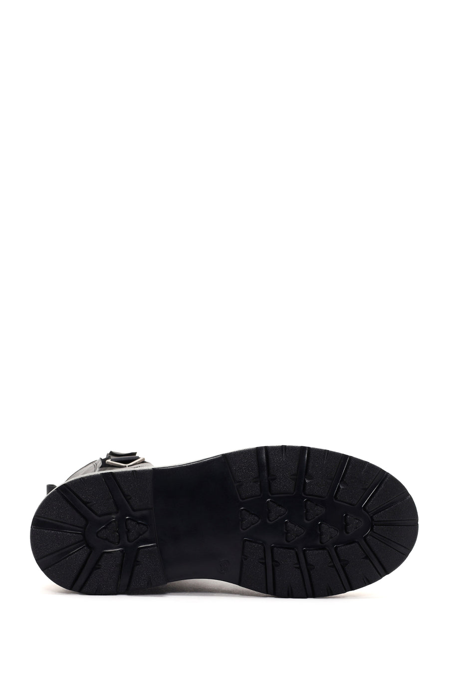 Women's Black Thick Soled Zippered Boots