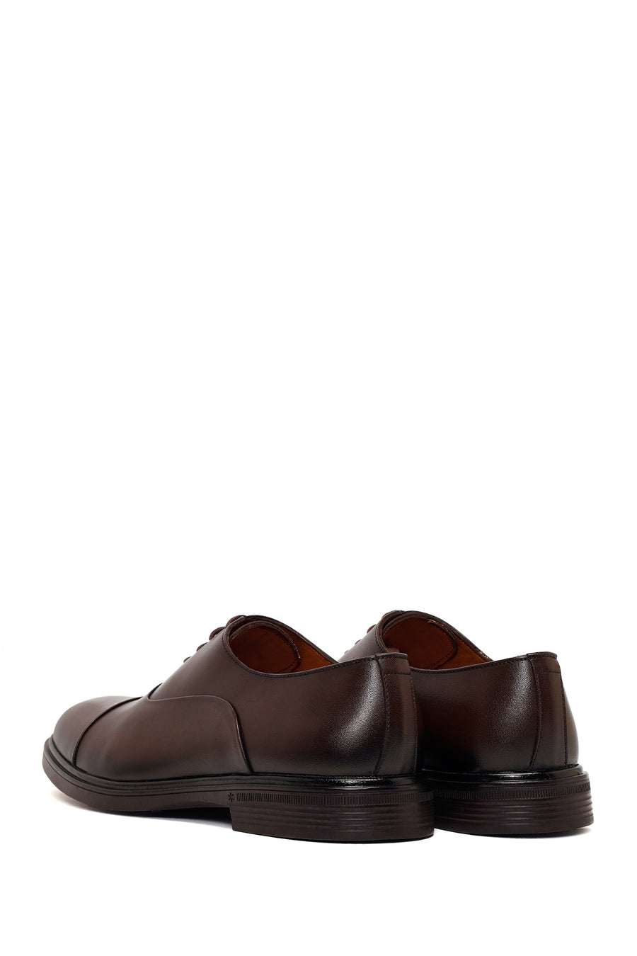 Male Brown Lace-up Leather Casual Shoes
