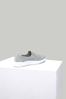 Silver Fabric Women's Sneaker | Derimod