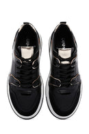 Kadın Siyah Süet Detaylı Sneaker | Derimod