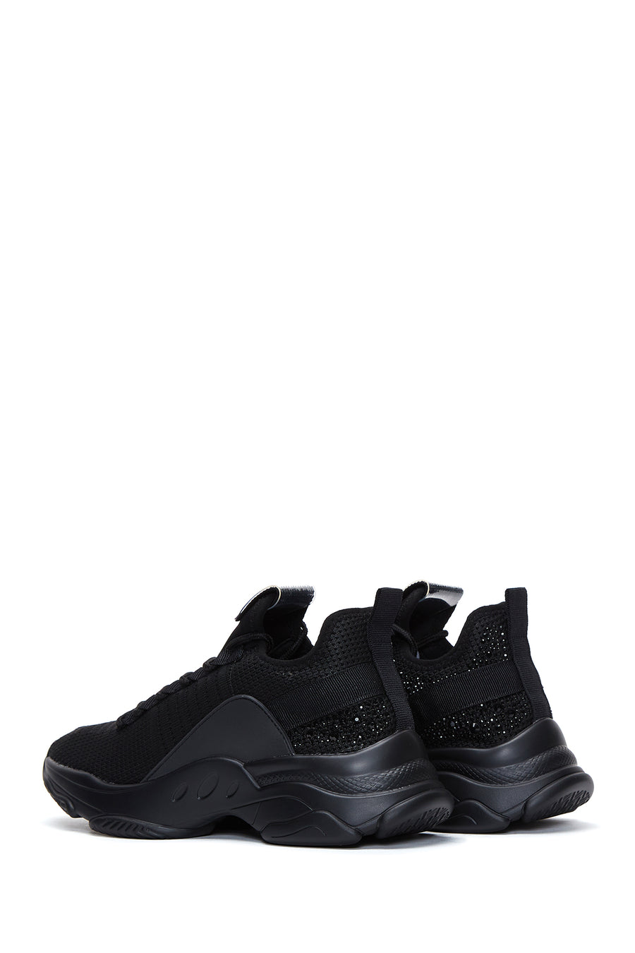 Derimod Zero Women's Black Lace-Up Stone Detailed Sneakers