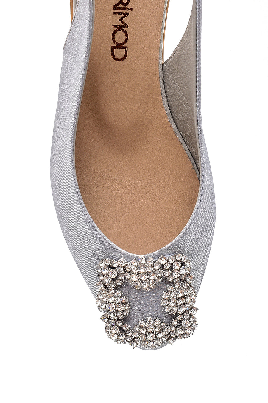 Women's Leather Stone Ballerinas