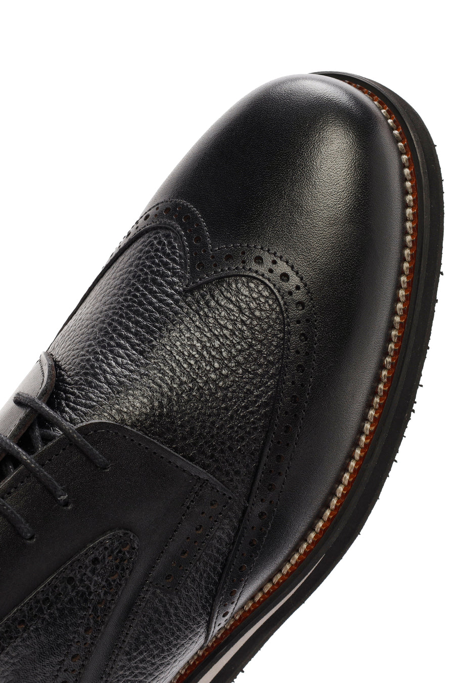 Men's Black Lace Up Leather Casual Shoes