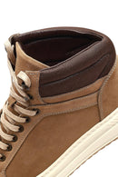 Men's Beige Lace-Up Thick-Soled Nubuck Leather Sports Boots | Derimod
