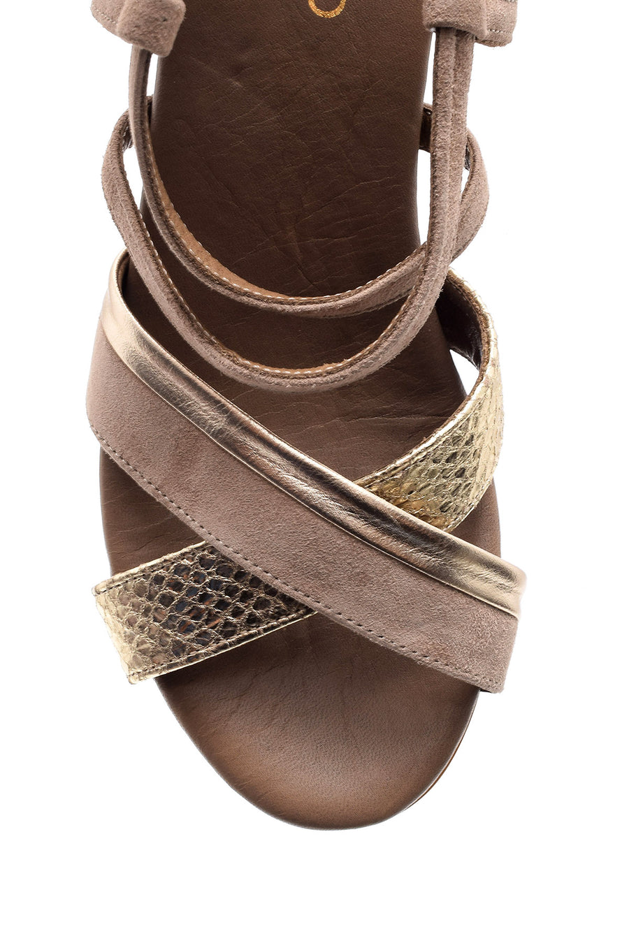 Women's Wedge Heeled Suede Sandals