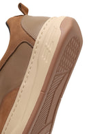 Male Mink Lace-Up Thick-Soled Leather Sneaker | Derimod