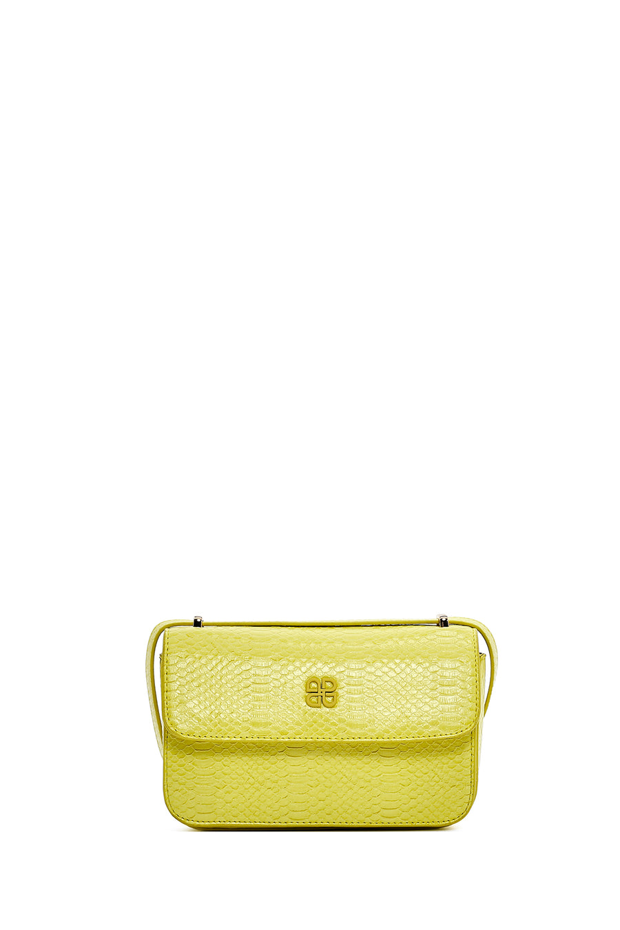 Women's Yellow Printed Long Strap Crossbody Bag