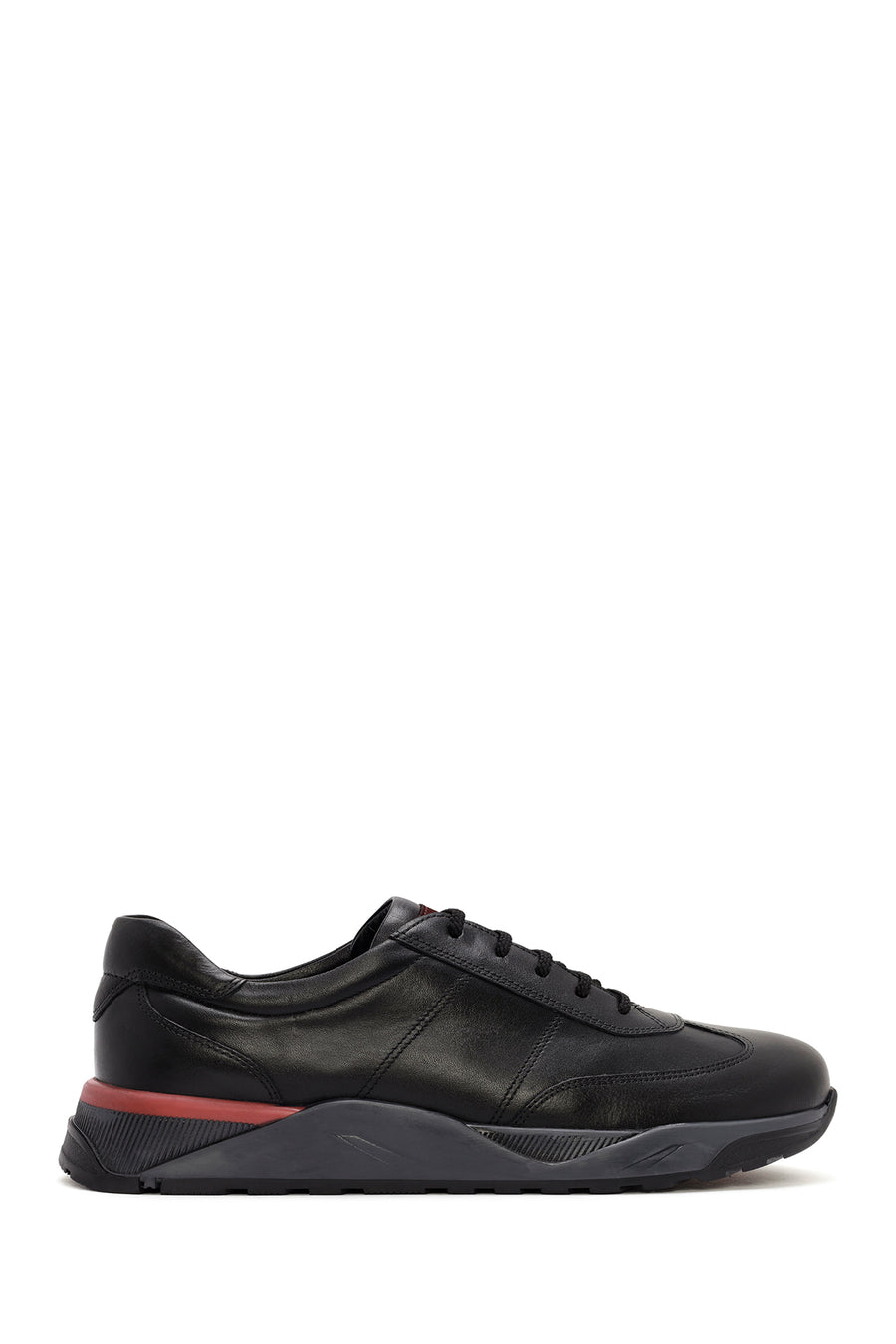 Men's Black Lace-up Leather Casual Shoes 24WFD710918 | Derimod