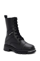 Women's Black Zippered Boots | Derimod