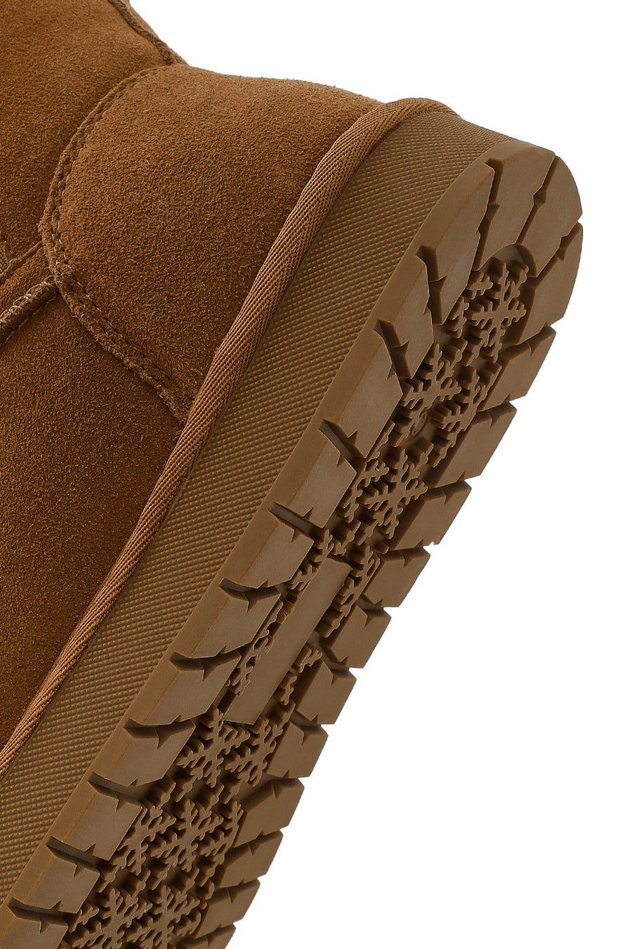 Woman Camel Suede Teddy Boots