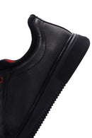 Men's Black Lace-up Leather Sneaker | Derimod