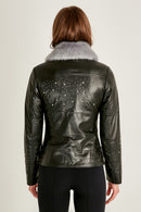 Clara Women's Leather Jacket | Derimod