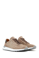 Men's Mink Suede Leather Sneaker | Derimod