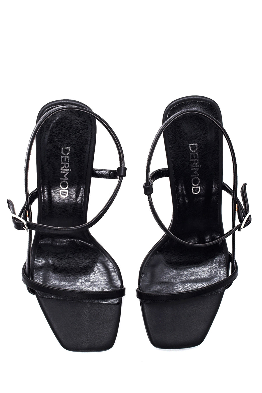 Women's Black Heeled Sandals
