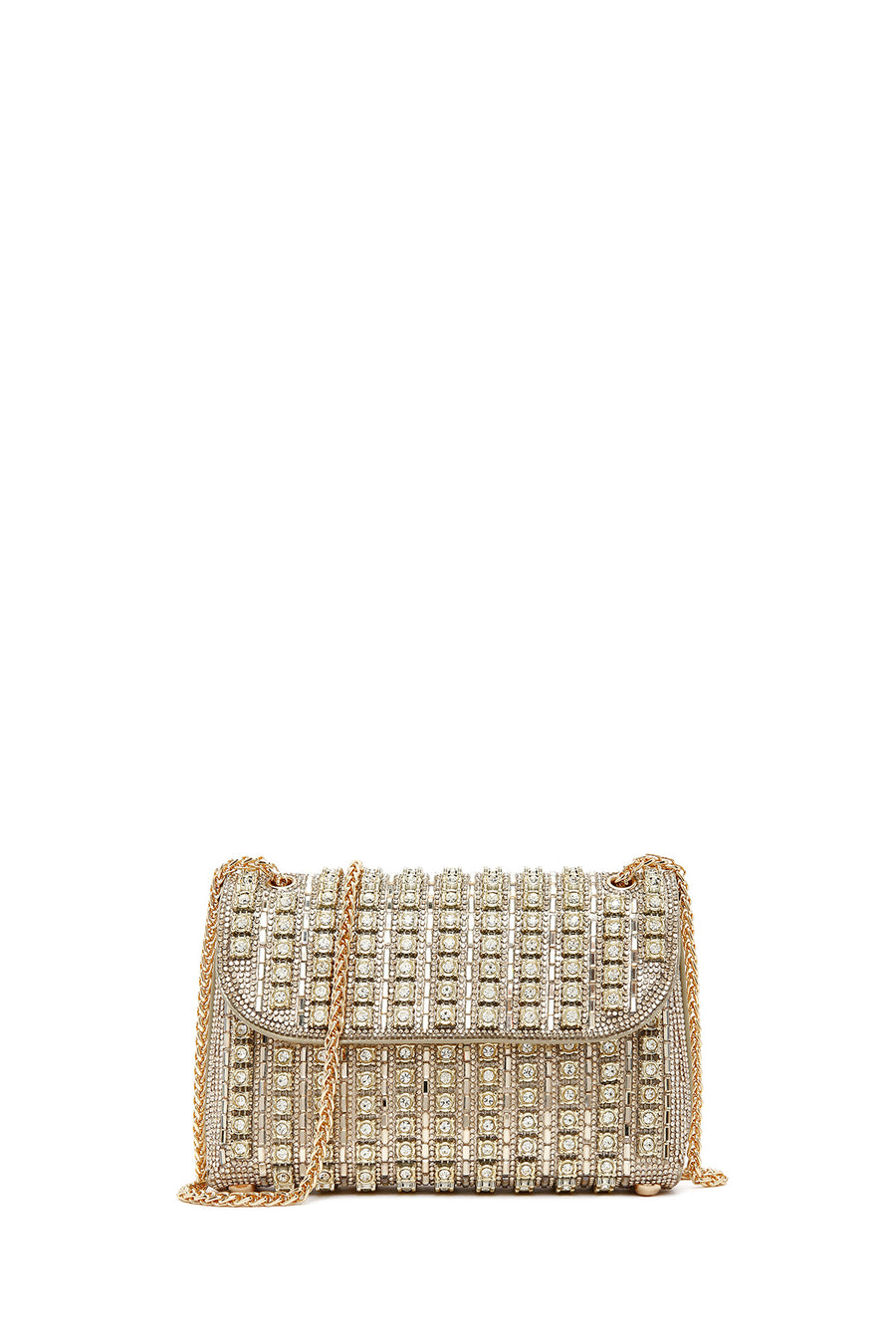 Women's Gold Chain Strap Embellished Evening Bag 26PBD2950TS | Derimod
