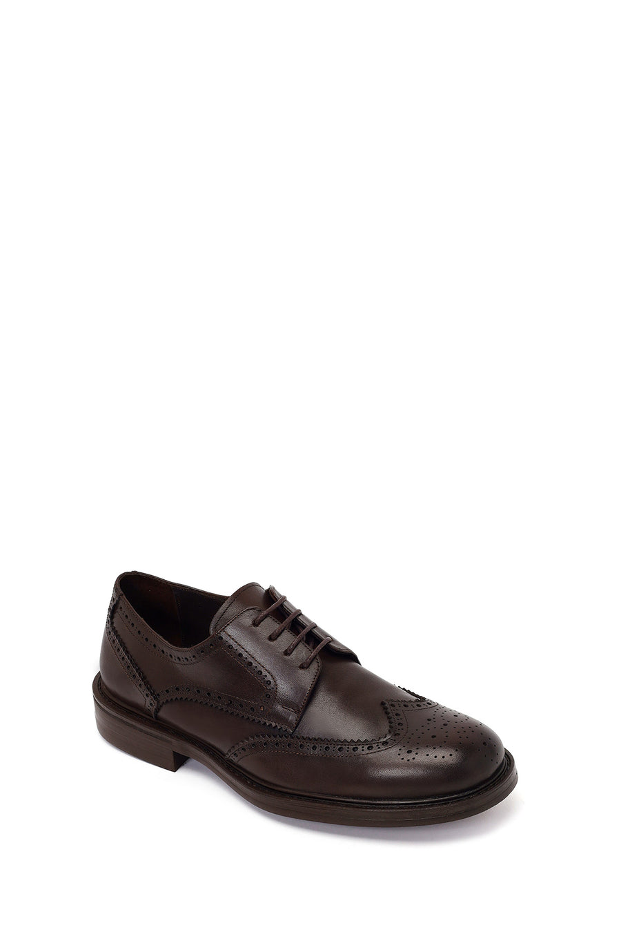 Male Brown Lace-up Leather Casual Shoes