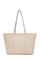 Woman Beige Printed Shoulder Bag | Derimod