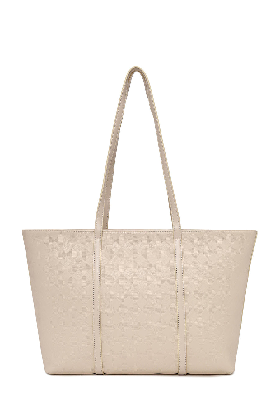 Woman Beige Printed Shoulder Bag
