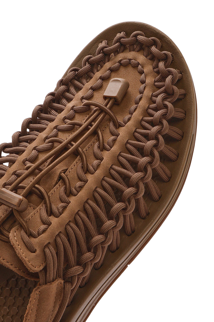 Men's Mink Braided Leather Sandals