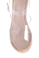 Women's Transparent Wedge Heeled Sandals | Derimod