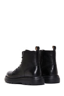Men's Black Lace-Up Leather Casual Boots | Derimod