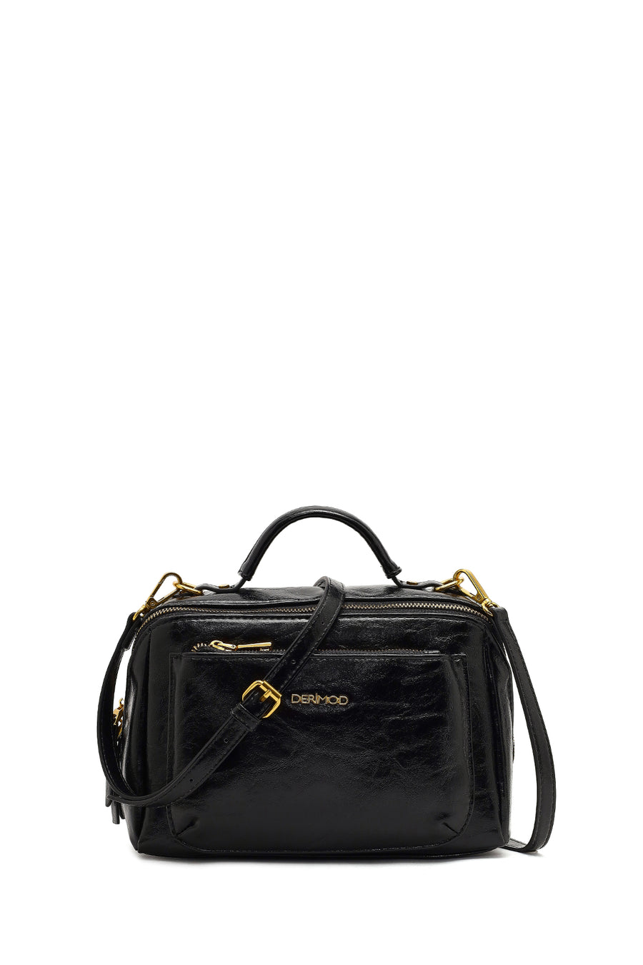 Woman Black Long-Strap Crossbody Bag WB100008SV | Derimod