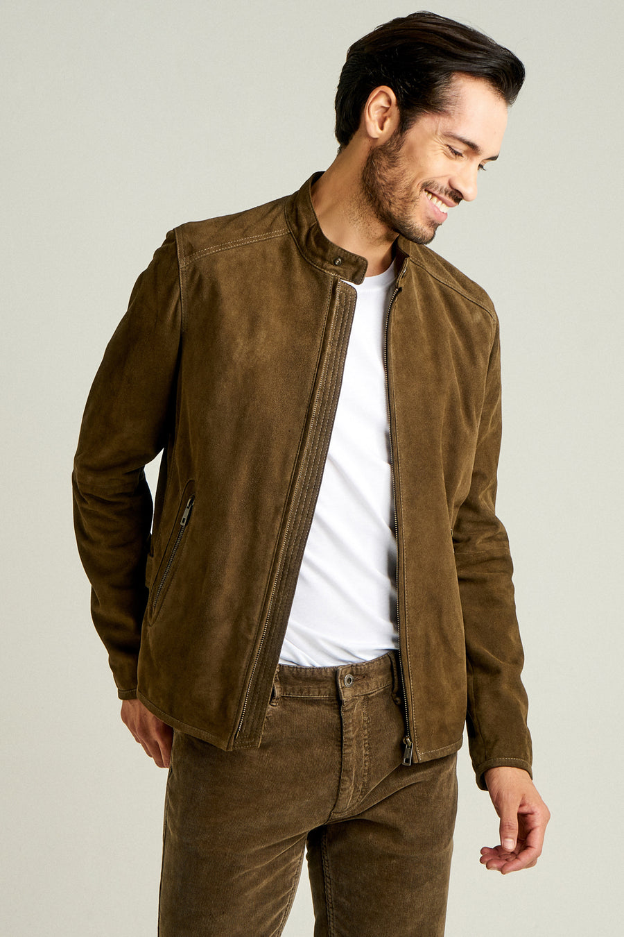 Suarez Men's Leather Jacket 18SGD628710 | Derimod