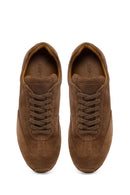 Male Brown Lace-Up Suede Leather Sneaker | Derimod