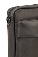 Men's Grey Fabric Messenger Bag | Derimod