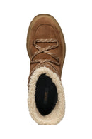 Geox Women's Brown Spherica Ec7.1 Abx Waterproof Suede Leather Boots with Fur | Derimod
