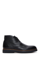Men's Leather Flat Boots | Derimod