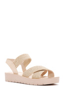 Women's Beige Ankle Strap Sandals | Derimod