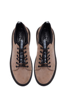 Male Mink Lace-Up Suede Casual Sneaker | Derimod