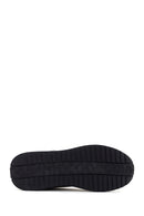 Alberto Guardiani Men's Black Gray Winner Thick Soled Leather Sneaker | Derimod