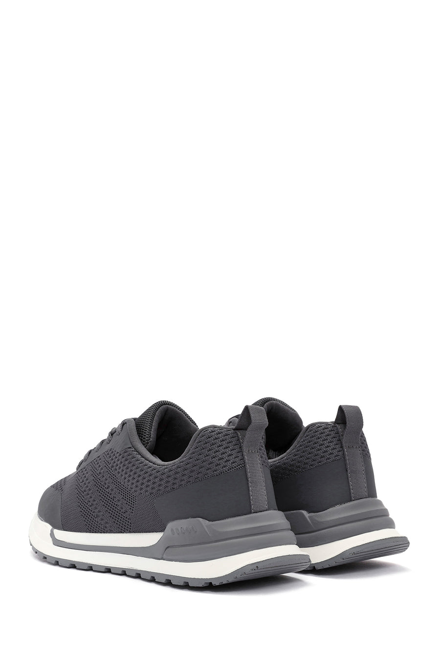 Erkek Gri Bağcıklı Kumaş Sneaker