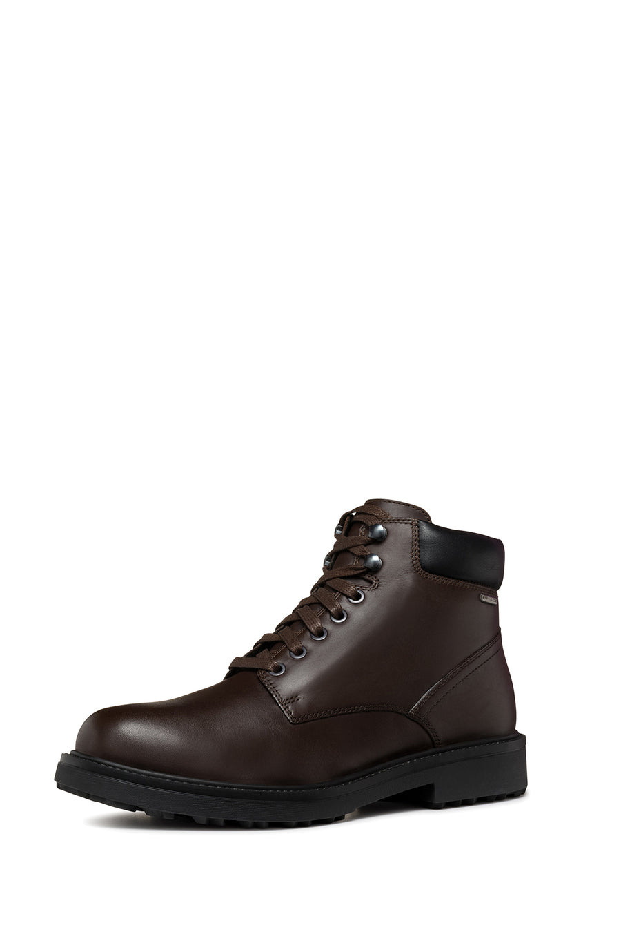 Geox Men's Brown Lagorai + Grip Abx Laced Waterproof Leather Combat Boots