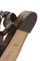 Women's Brown Ankle Strap Leather Sandals | Derimod