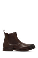 Men's Brown Leather Chelsea Boot | Derimod